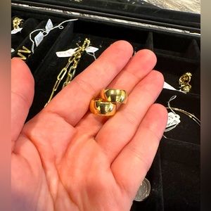 18k real gold earrings (sold )